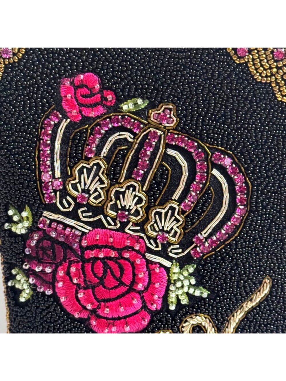 Mary Frances NEW Beaded Queen of Everything Crossbody Bag 8" x 5" Convertible - Picture 4 of 9